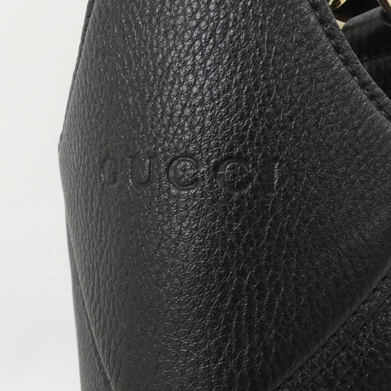 GUCCI 820169 AAEJU Shoulder Bag Leather Black Leather - Thumbnail 3