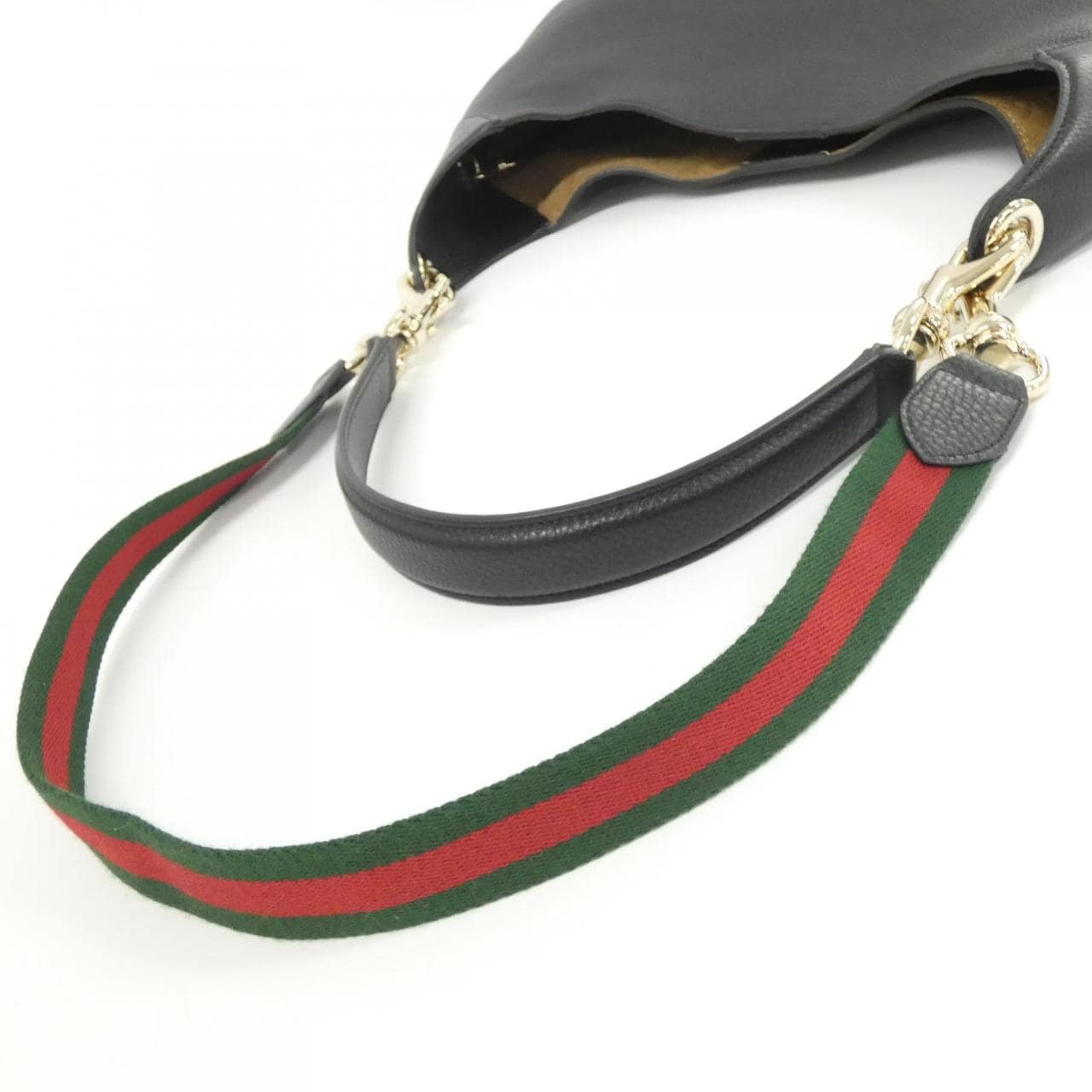 GUCCI 820169 AAEJU Shoulder Bag Leather Black Leather - Thumbnail 4