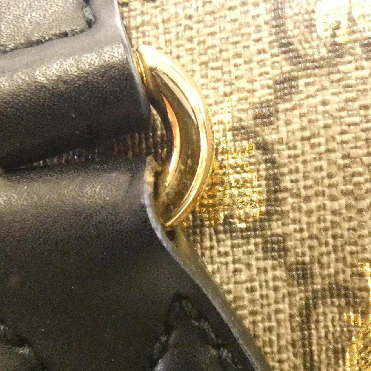 GUCCI 473887 9IKIG Handbag Canvas Black Canvas - Thumbnail 3