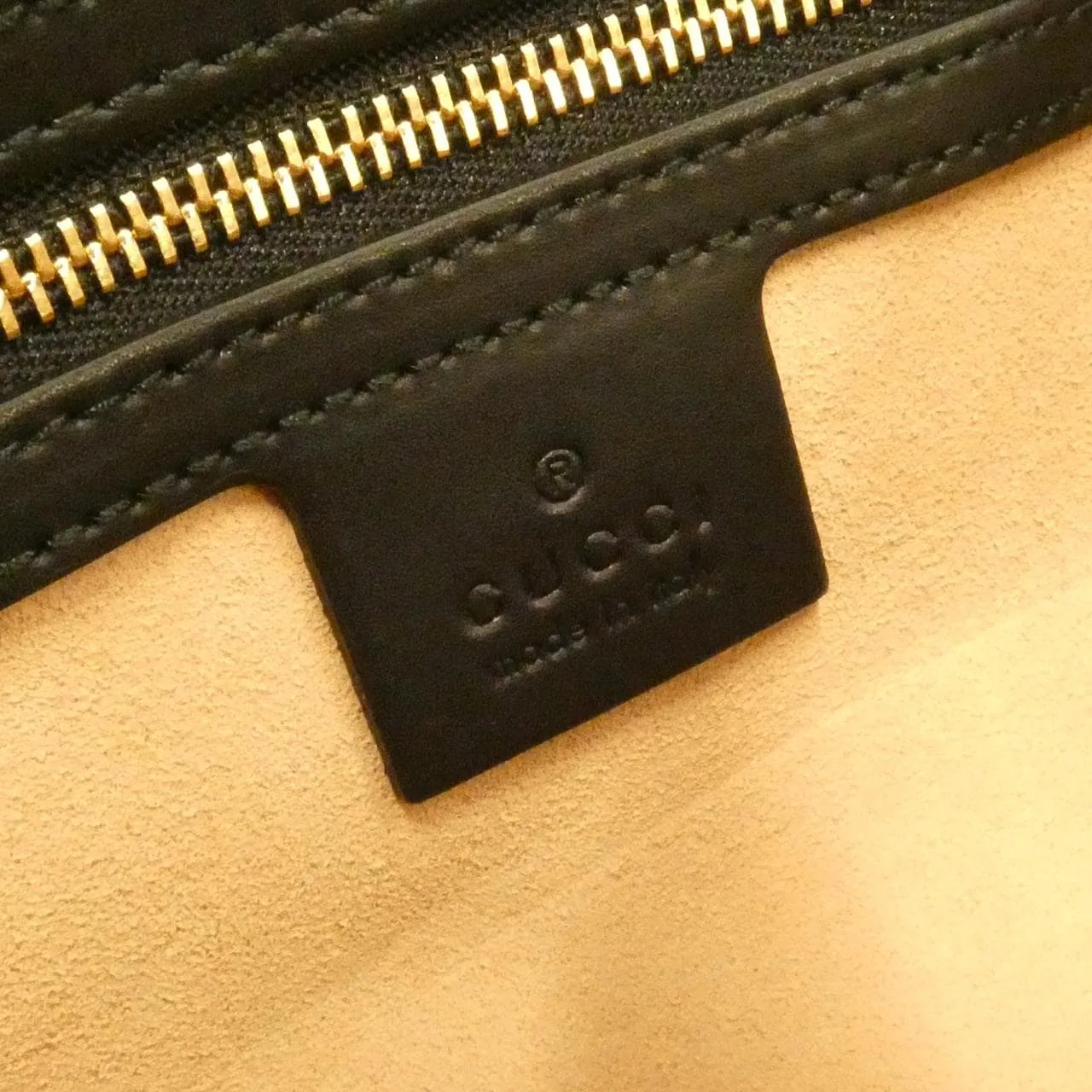 GUCCI 473887 9IKIG Handbag Canvas Black Canvas - Thumbnail 8