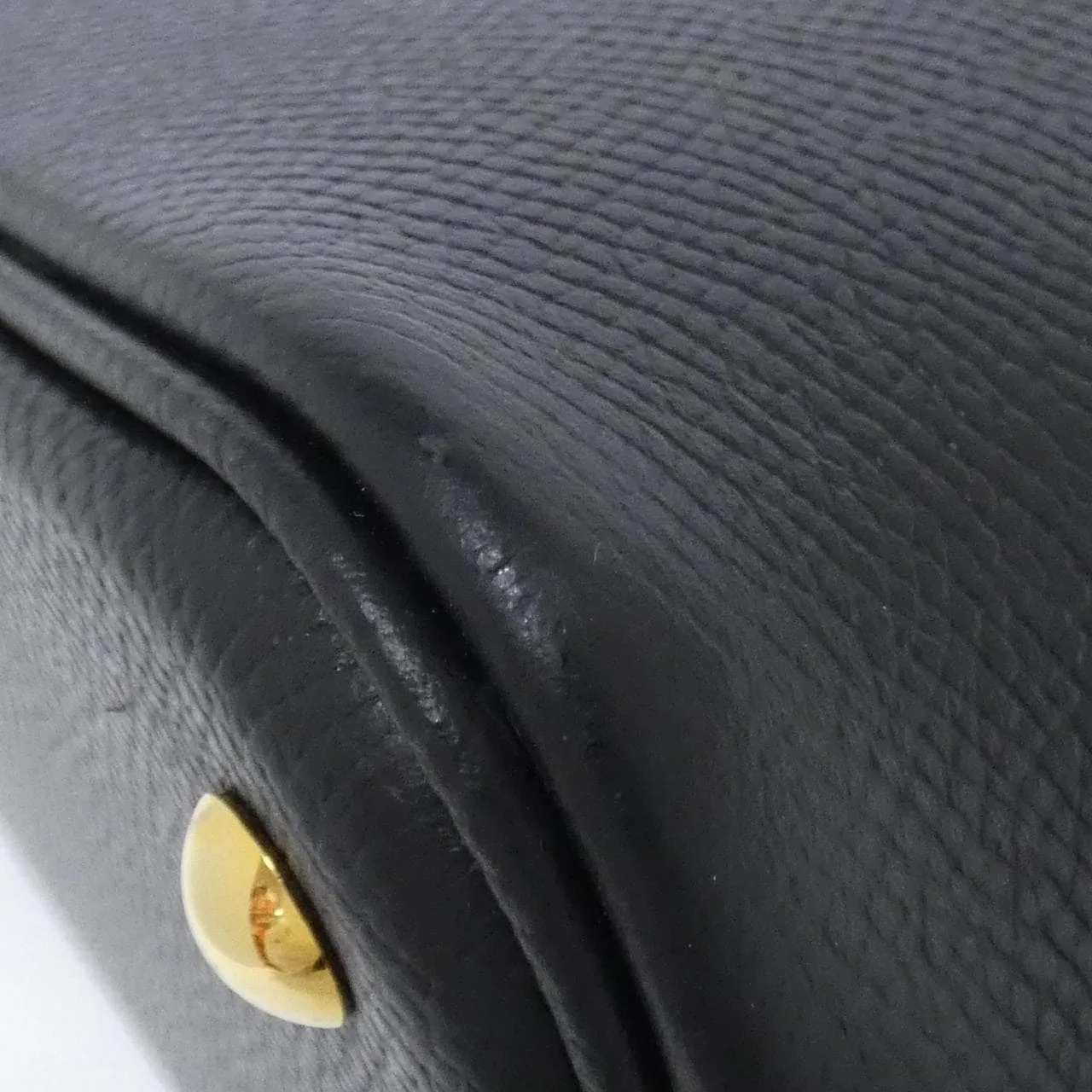 HERMES Bolide 049431CC Handbag Epsom Black Epsom Leather Rank A - Thumbnail 3