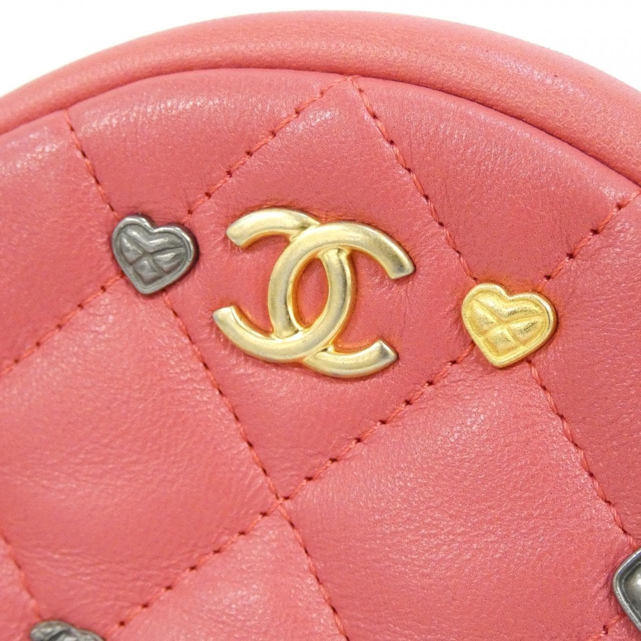 CHANEL 81620 Shoulder Bag Lambskin 粉色 羊皮 中古品B - 縮圖 5