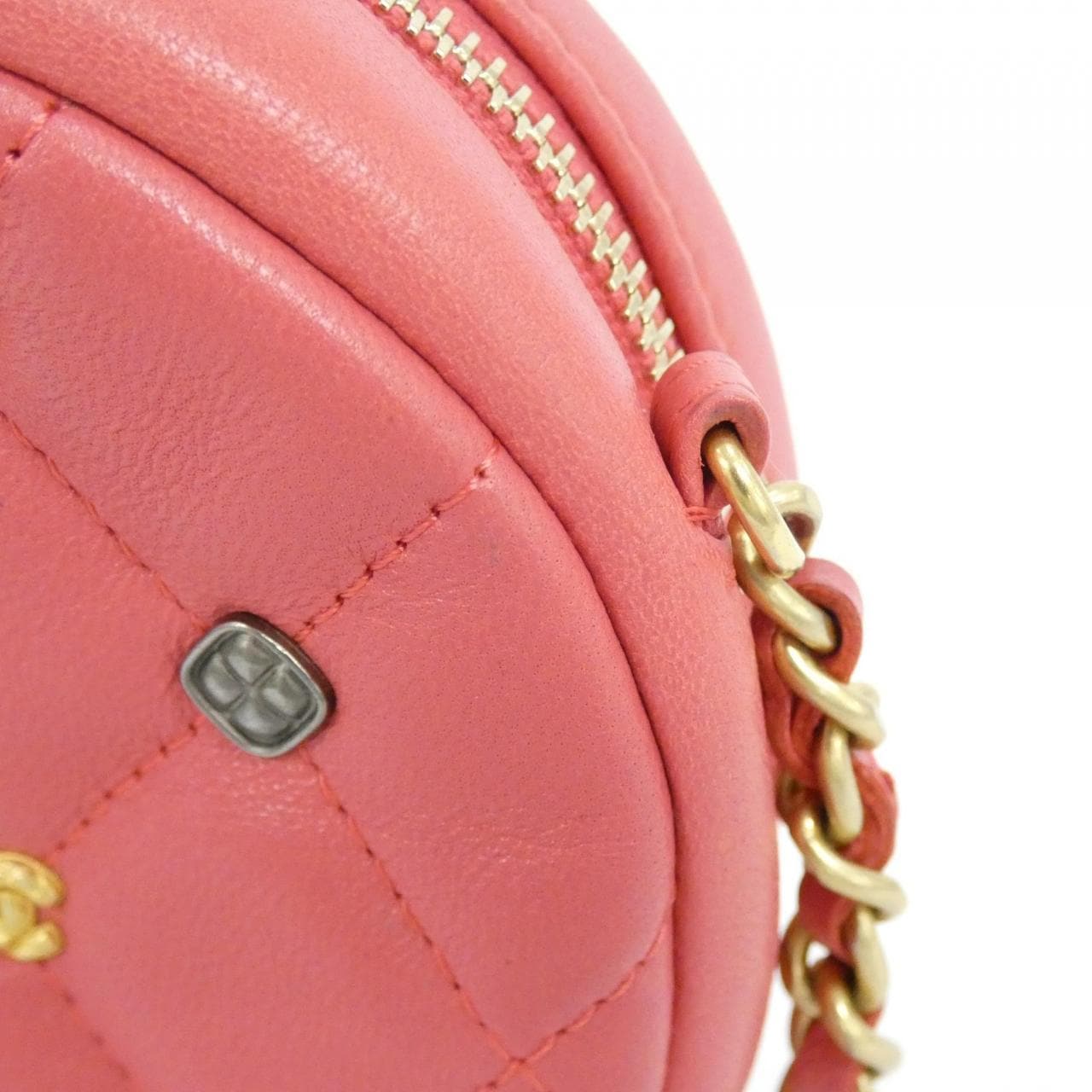 CHANEL 81620 Shoulder Bag Lambskin 粉色 羊皮 中古品B - 縮圖 6