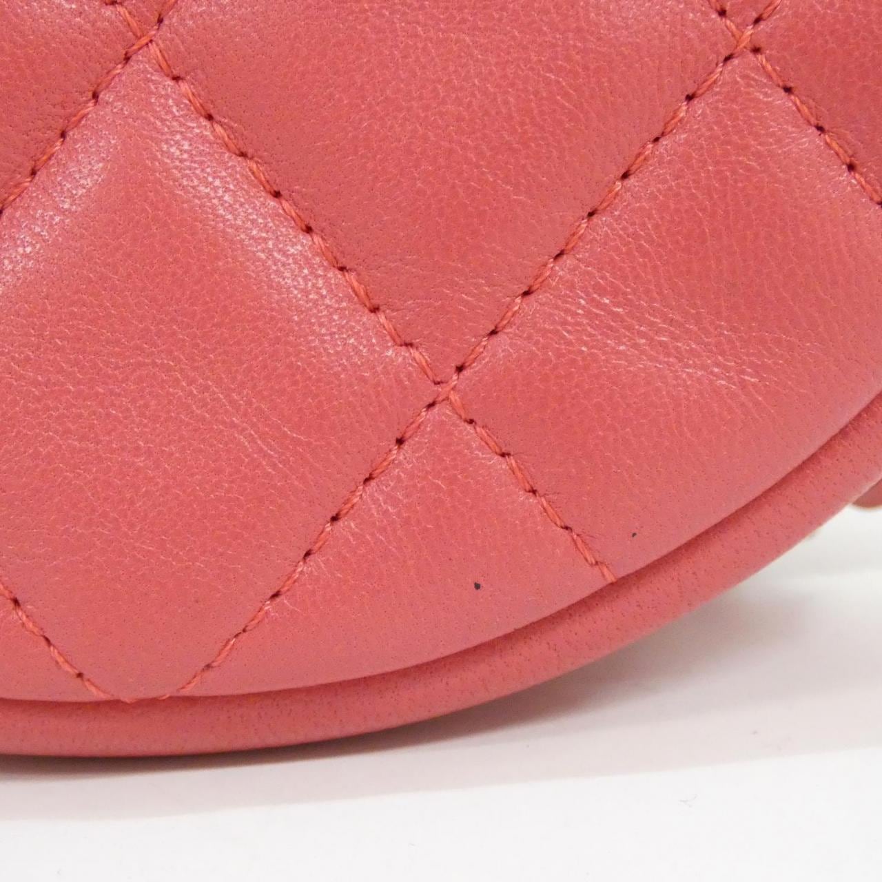 CHANEL 81620 Shoulder Bag Lambskin 粉色 羊皮 中古品B - 縮圖 8