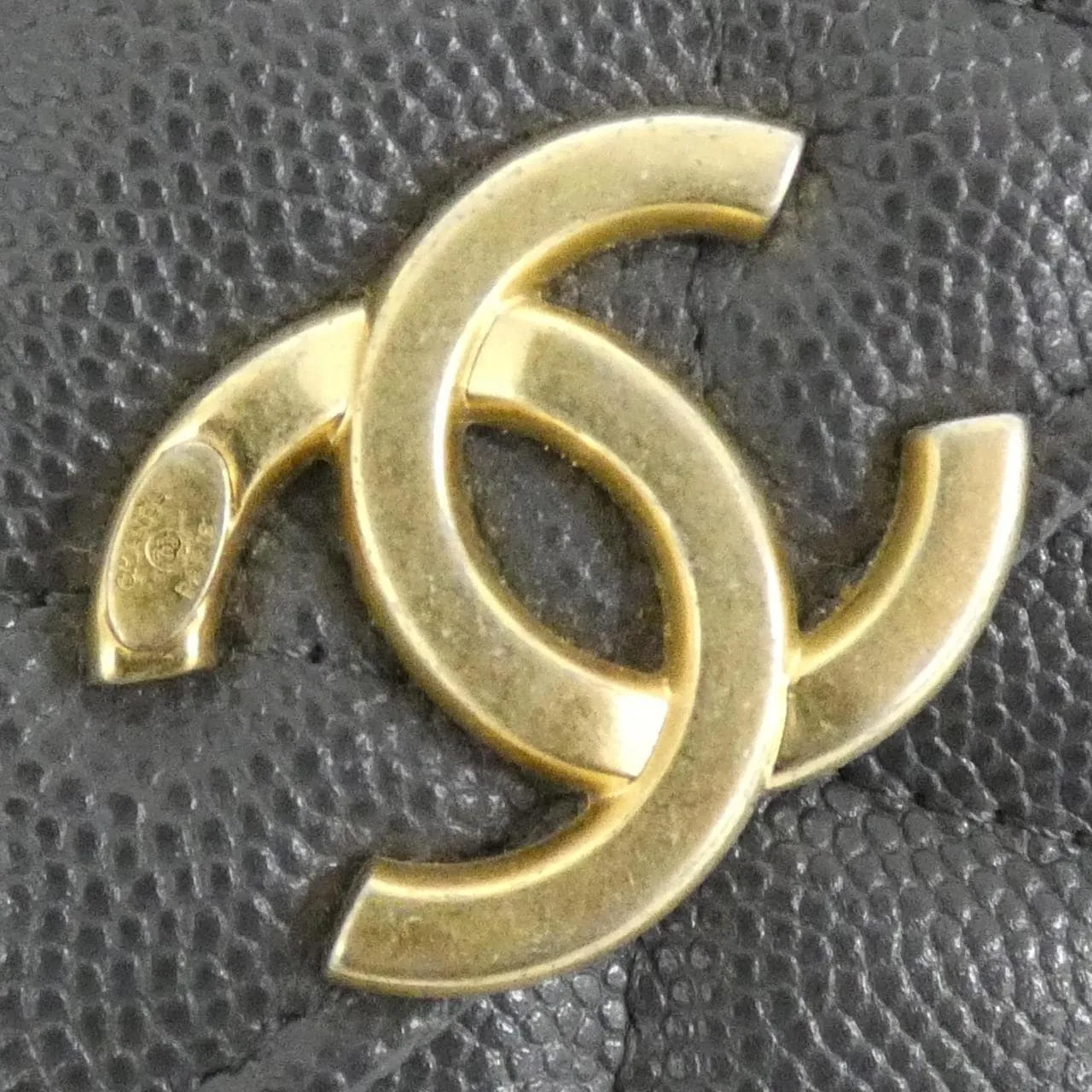 CHANEL Timeless Classic AP2335 Wallet Grained Calfskin 灰色 荔枝紋牛皮 中古品A - 縮圖 3