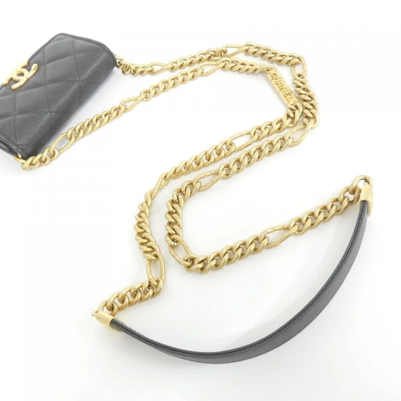 CHANEL Timeless Classic AP2335 Wallet Grained Calfskin 灰色 荔枝紋牛皮 中古品A - 縮圖 4