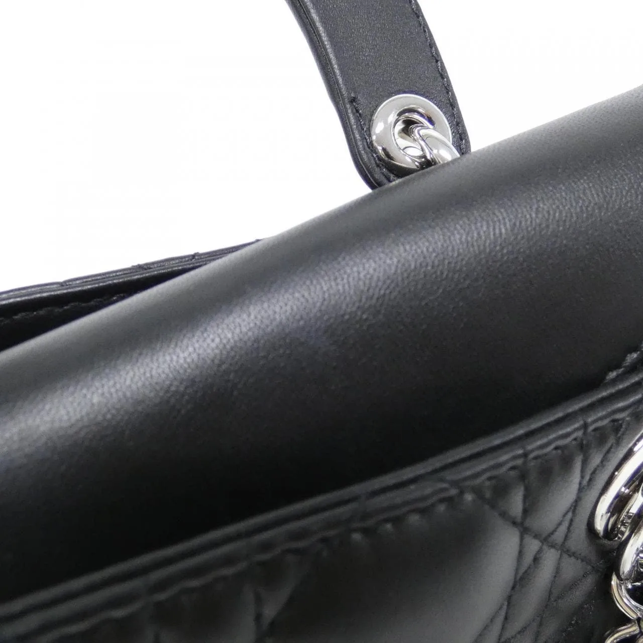 DIOR Lady Dior M0505PNGE Handbag Lambskin Black Lambskin Rank A - Thumbnail 4