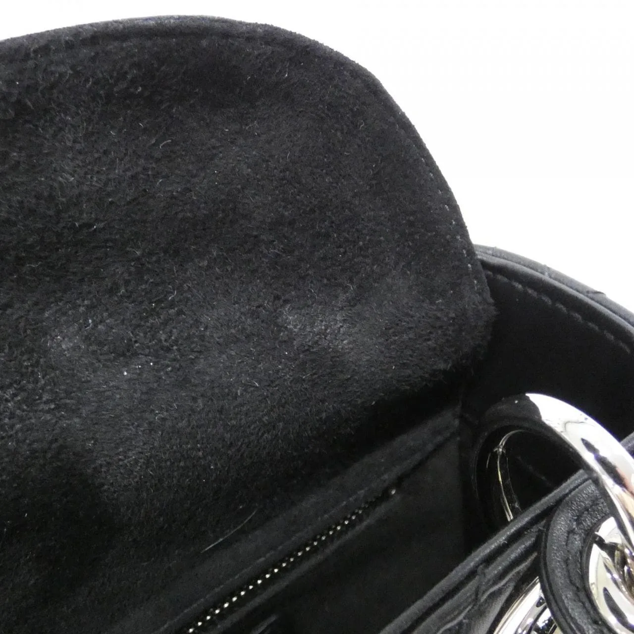 DIOR Lady Dior M0505PNGE Handbag Lambskin Black Lambskin Rank A - Thumbnail 9