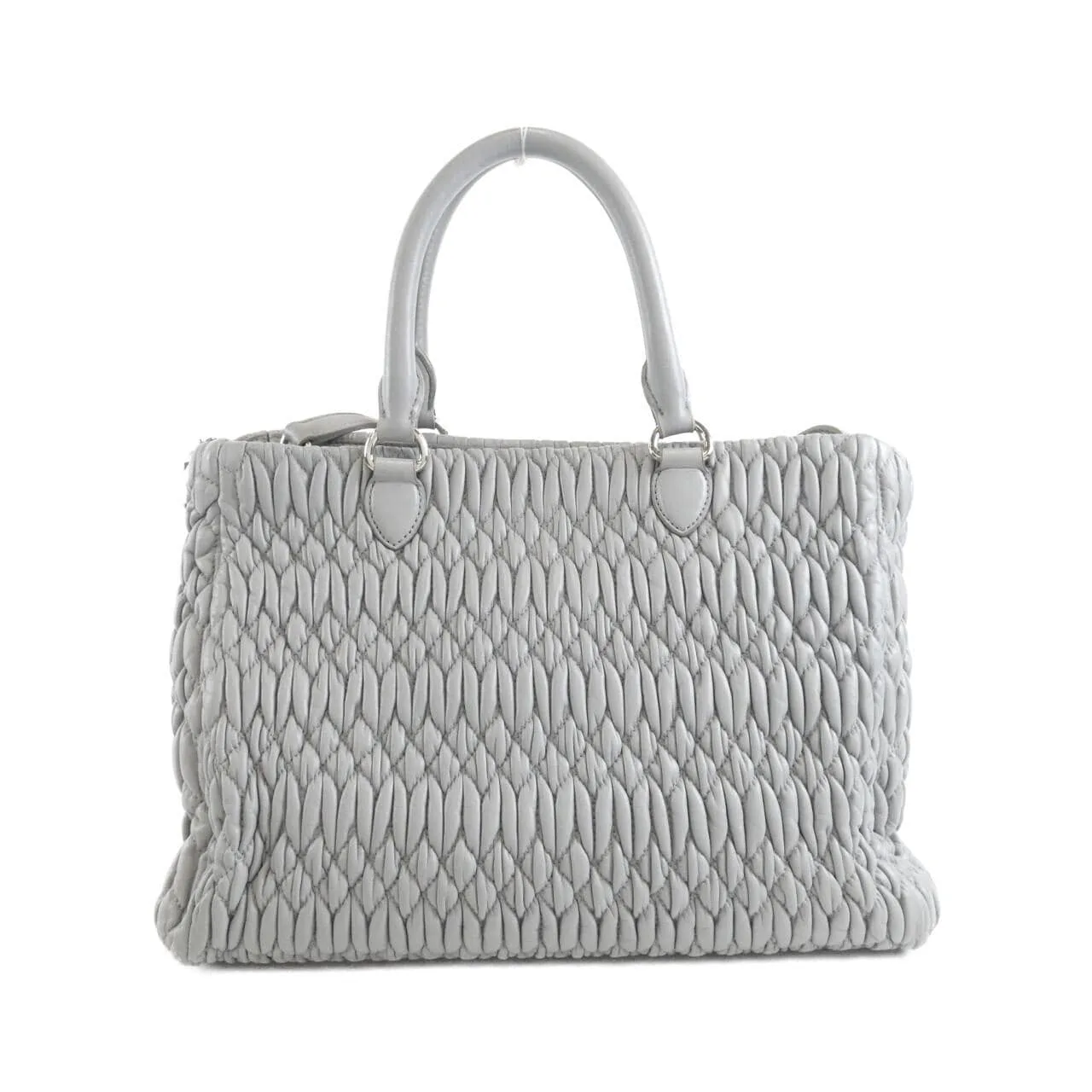 MIU MIU 5BA067 Handbag 灰色 中古品A - 縮圖 2