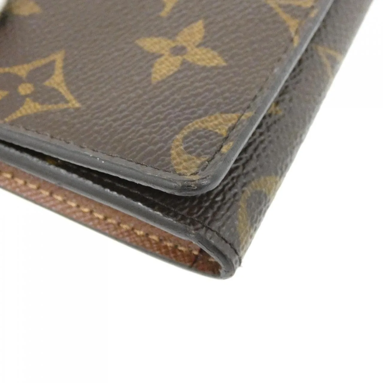 LOUIS VUITTON M63801 Card Case Monogram 黑色 Monogram 中古品A - 縮圖 6