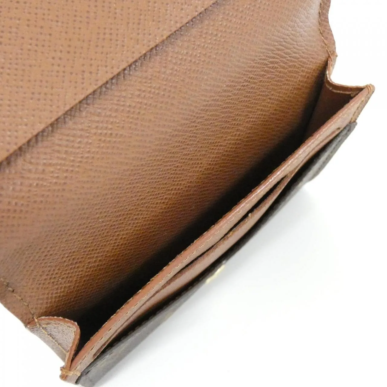 LOUIS VUITTON M63801 Card Case Monogram 黑色 Monogram 中古品A - 縮圖 10