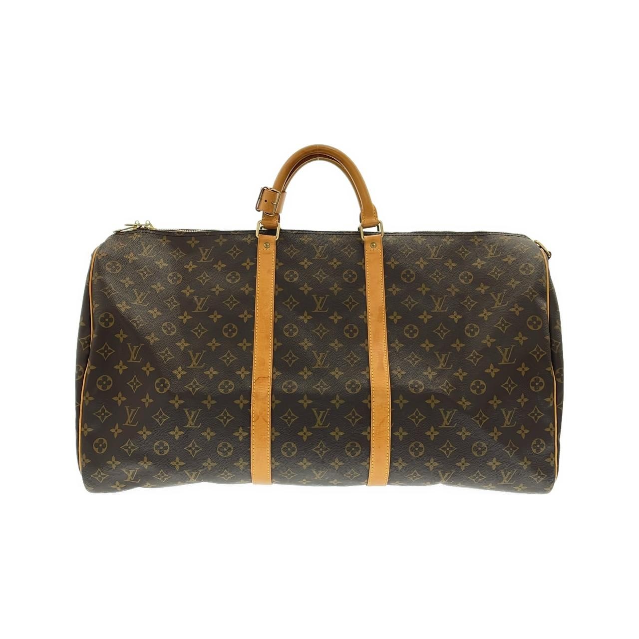 LOUIS VUITTON Keepall M41412 Boston Bag Monogram Black