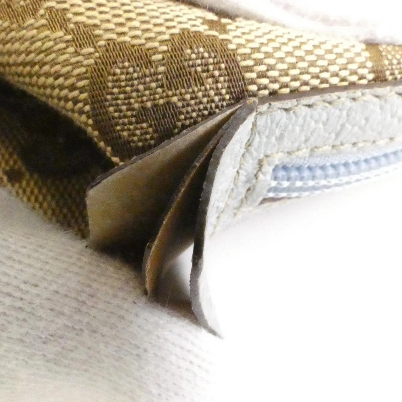 GUCCI 124542 Handbag Canvas 米色 帆布 中古品B - 縮圖 3