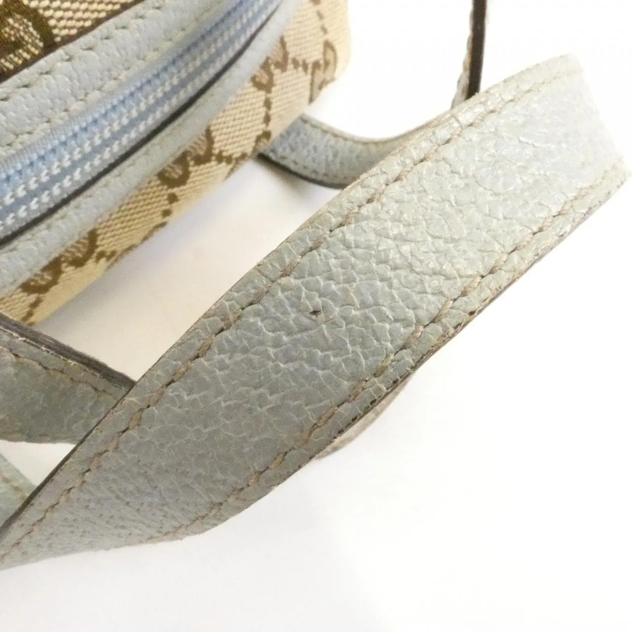 GUCCI 124542 Handbag Canvas 米色 帆布 中古品B - 縮圖 5