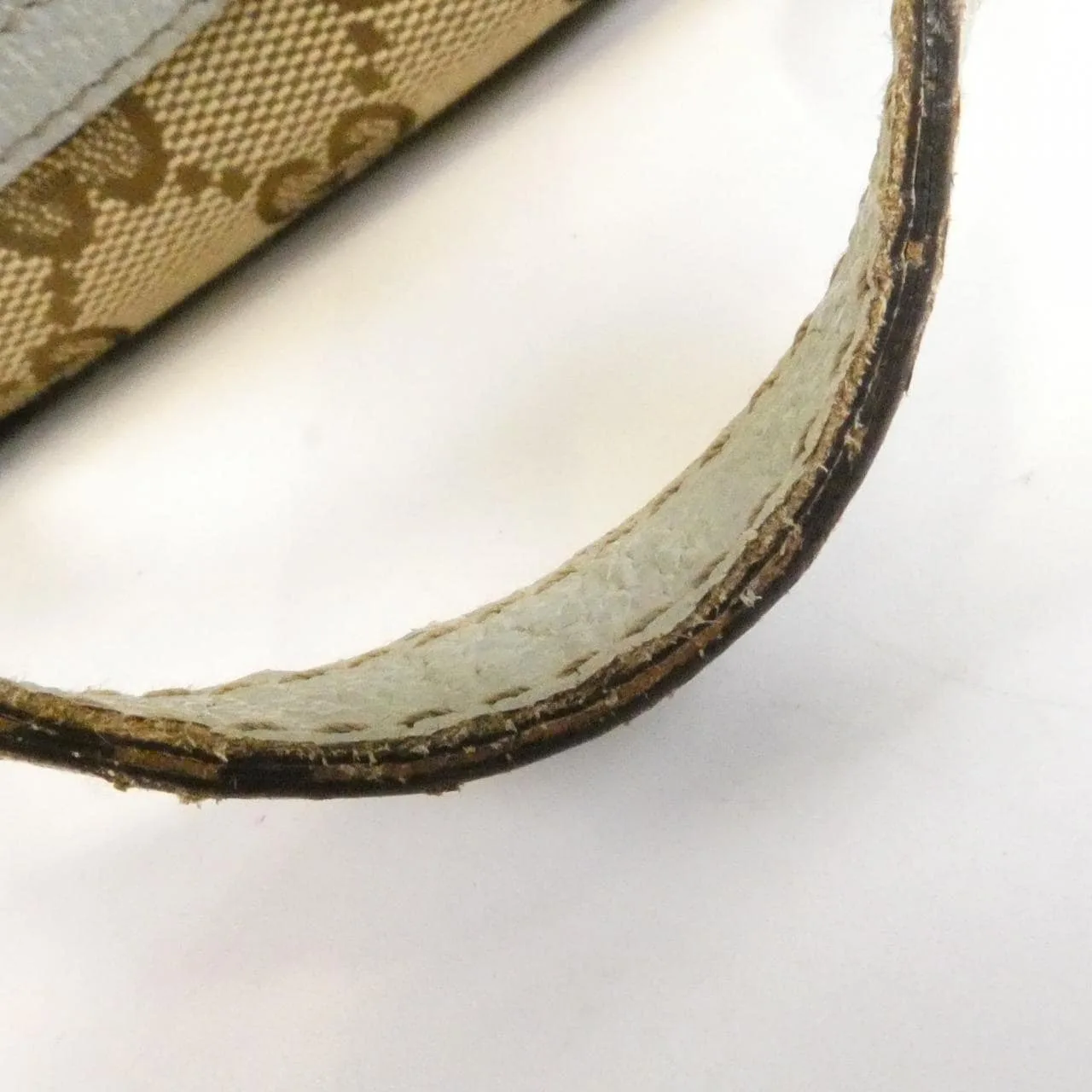 GUCCI 124542 Handbag Canvas 米色 帆布 中古品B - 縮圖 6