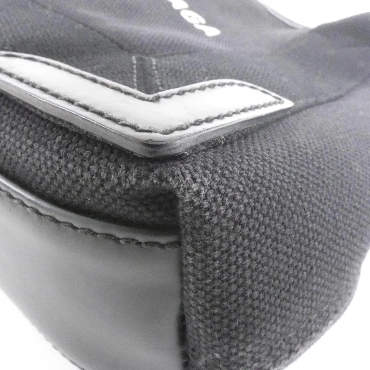 BALENCIAGA 390346 2HH3N Handbag Canvas 深藍色 帆布 中古品B - 縮圖 3