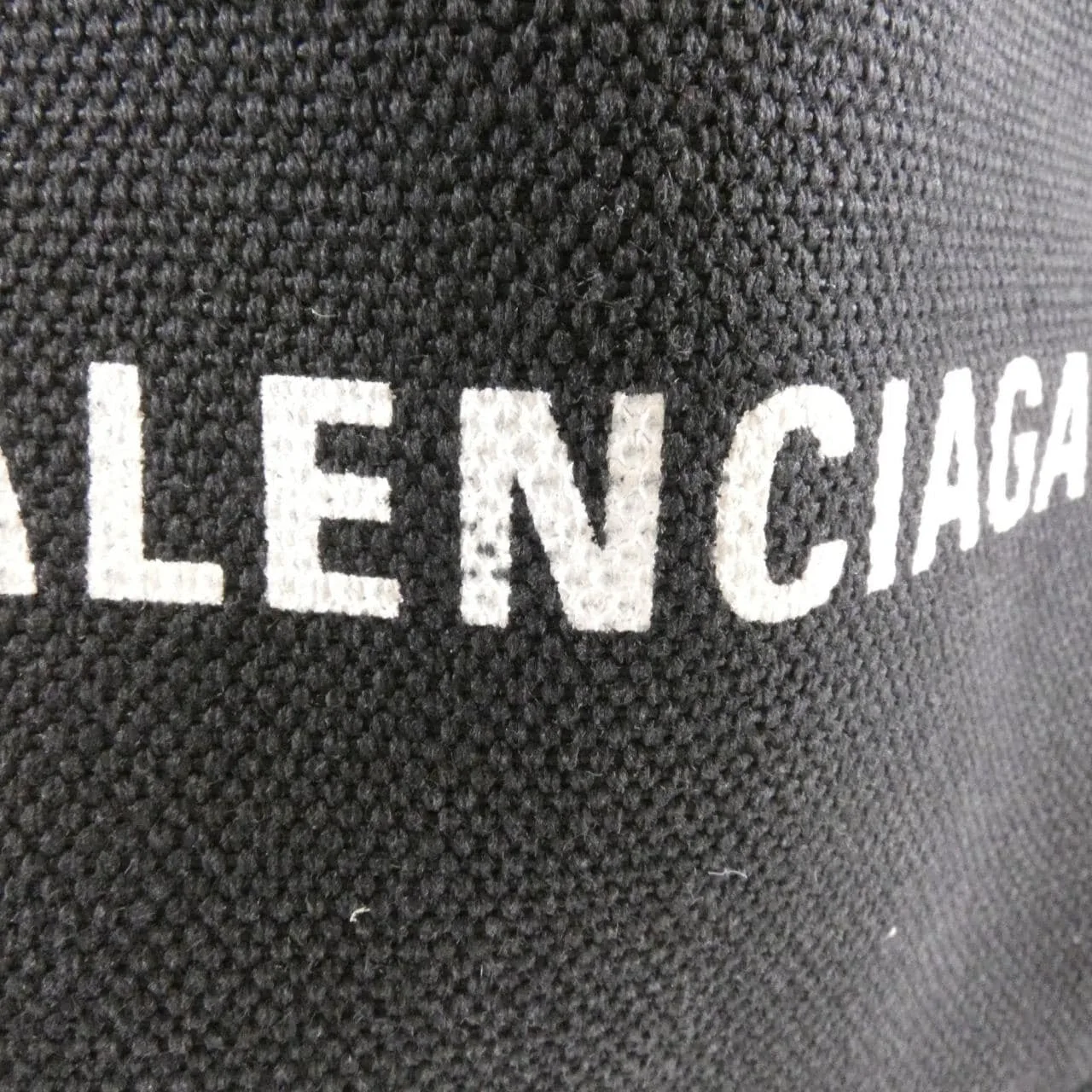 BALENCIAGA 390346 2HH3N Handbag Canvas 深藍色 帆布 中古品B - 縮圖 4