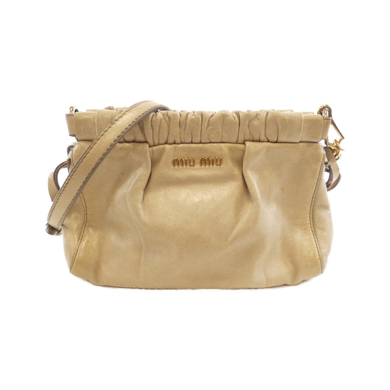 MIU MIU 5N1608 Shoulder Bag Leather Black