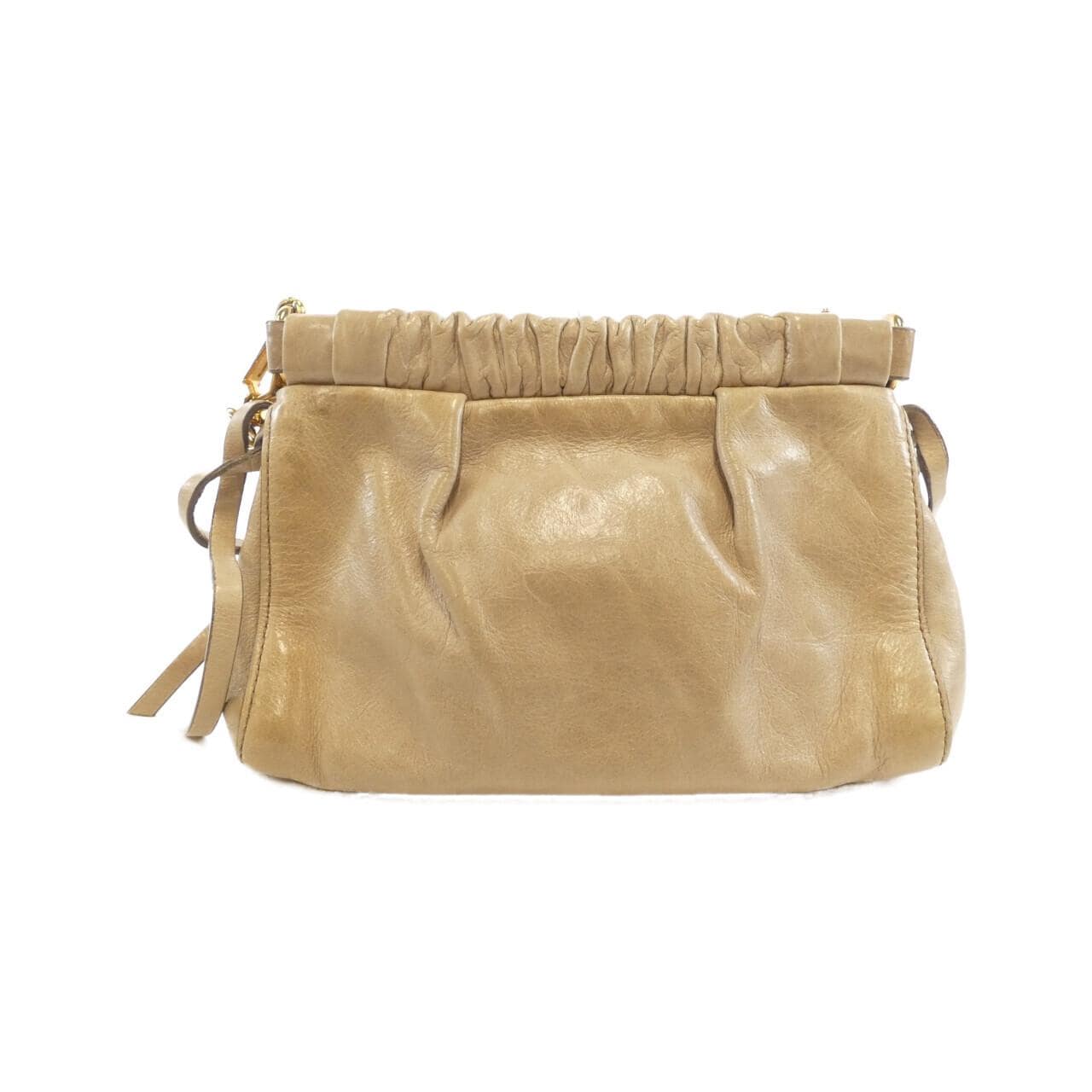 MIU MIU 5N1608 Shoulder Bag Leather Black Leather Rank B - Thumbnail 2