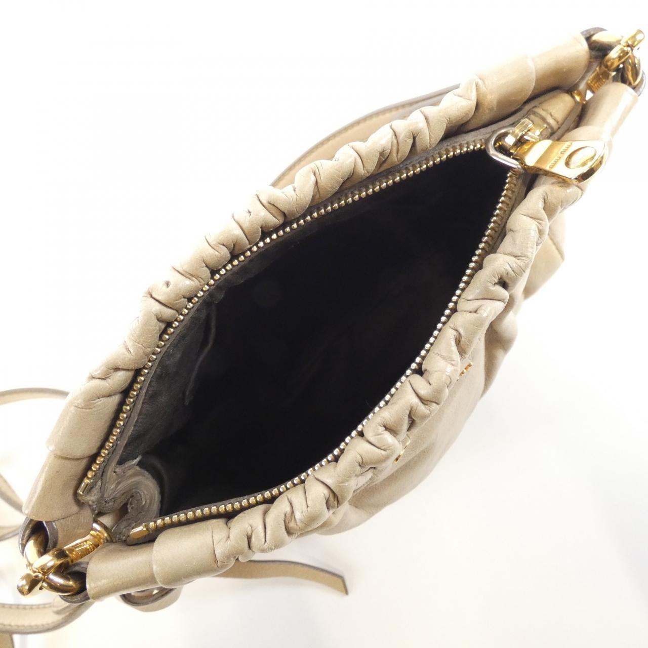 MIU MIU 5N1608 Shoulder Bag Leather Black Leather Rank B - Thumbnail 9