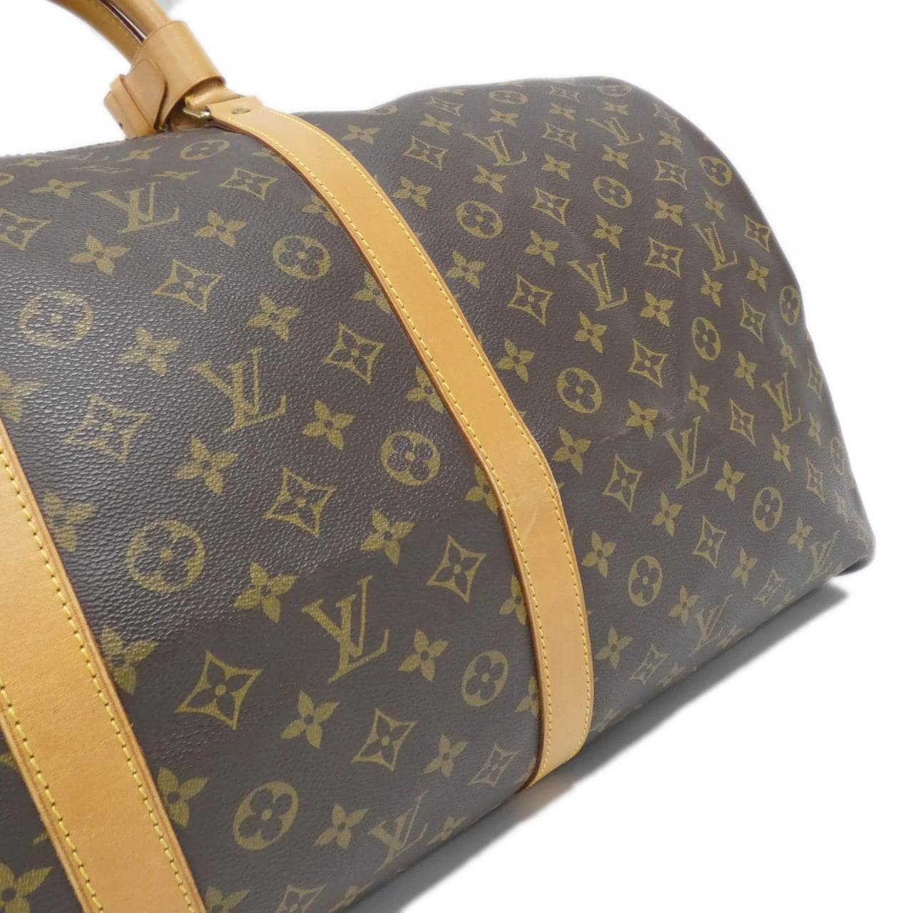 LOUIS VUITTON Keepall M41422 Boston Bag Monogram 黑色 Monogram 中古品A - 縮圖 4