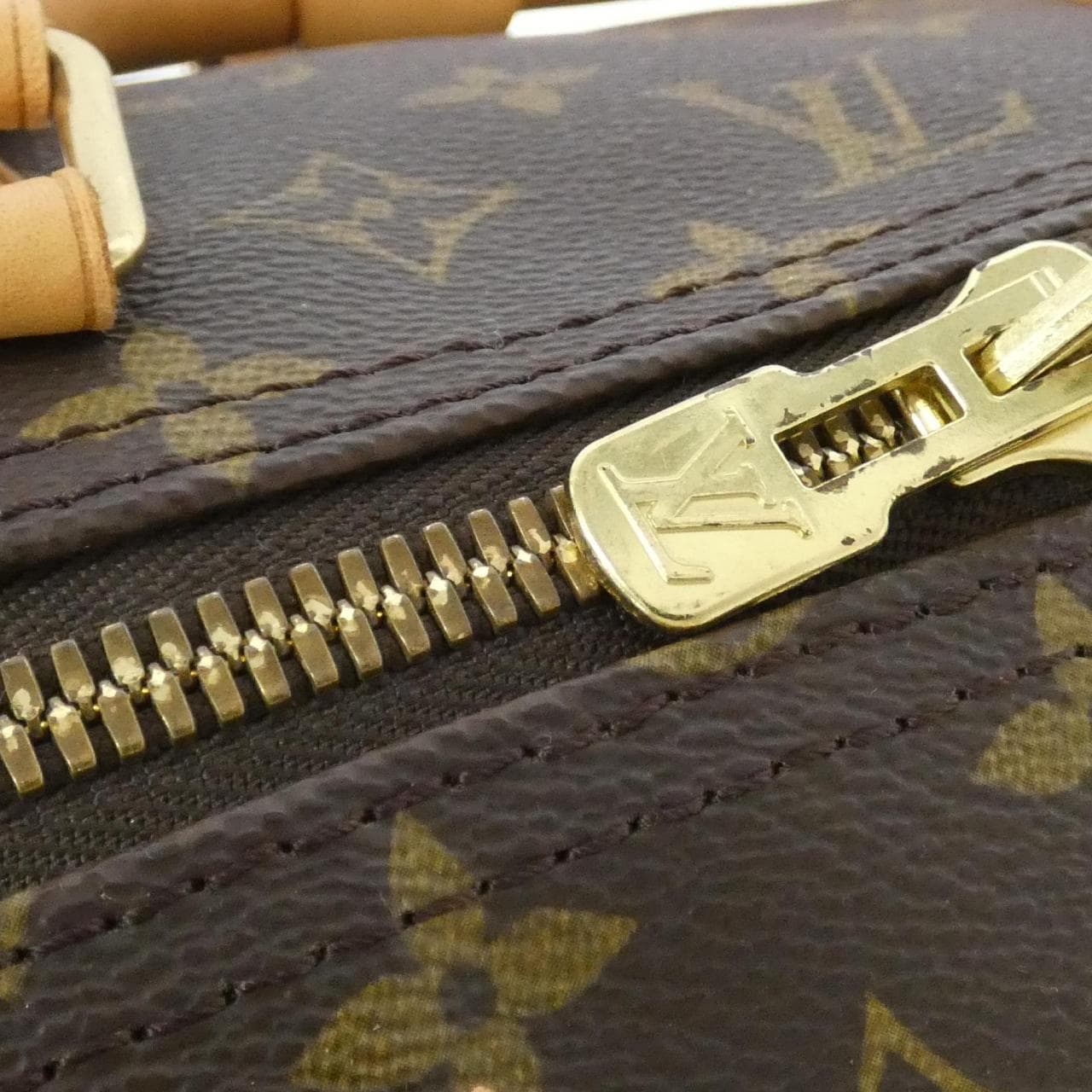 LOUIS VUITTON Keepall M41422 Boston Bag Monogram 黑色 Monogram 中古品A - 縮圖 6