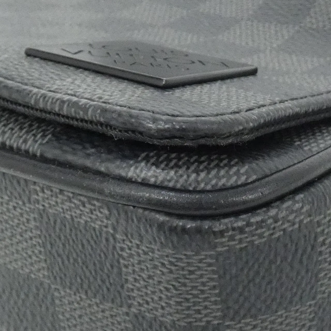 LOUIS VUITTON District N42710 Shoulder Damier 黑色 Damier 中古品A - 縮圖 3