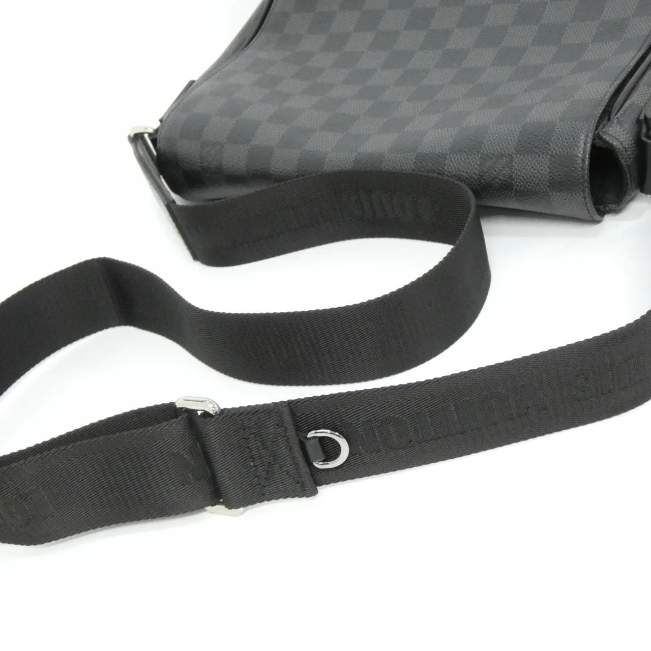 LOUIS VUITTON District N42710 Shoulder Damier 黑色 Damier 中古品A - 縮圖 7