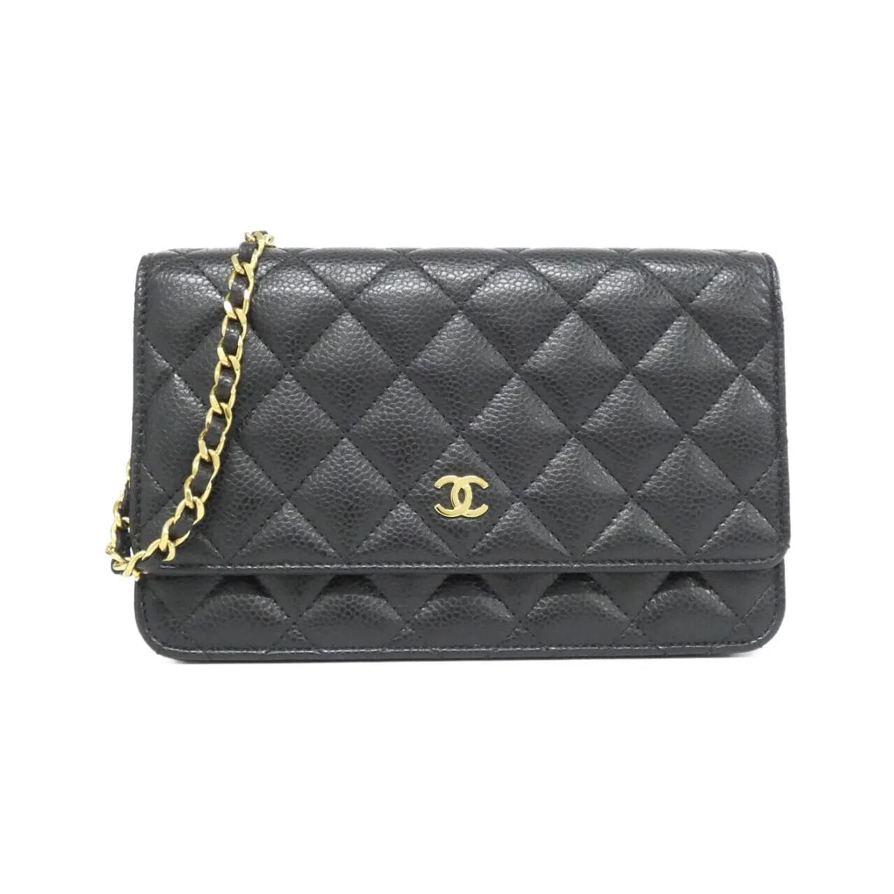CHANEL Timeless Classic AP0250 Wallet Grained Calfskin Black
