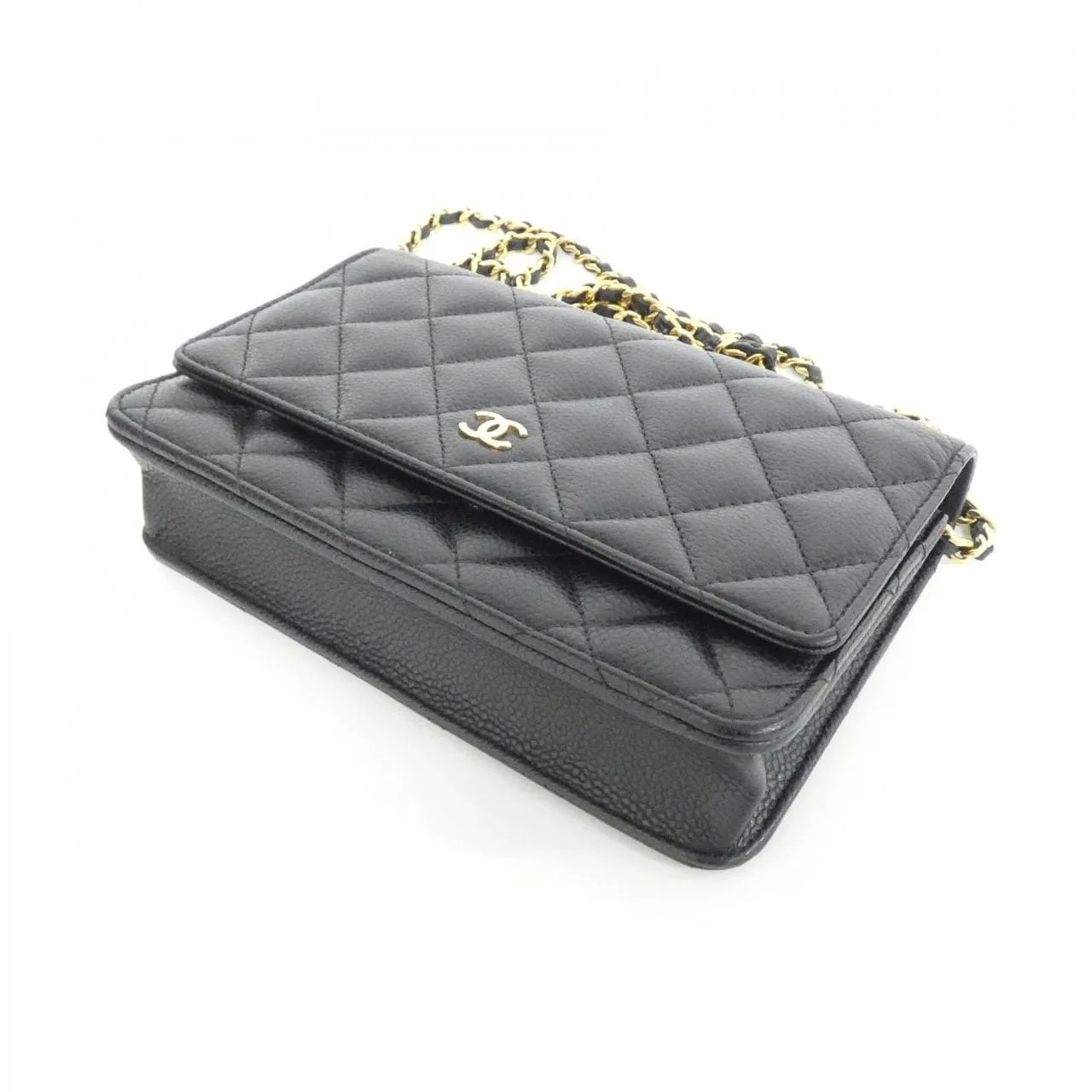 CHANEL Timeless Classic AP0250 Wallet Grained Calfskin 黑色 荔枝紋牛皮 中古品A - 縮圖 3