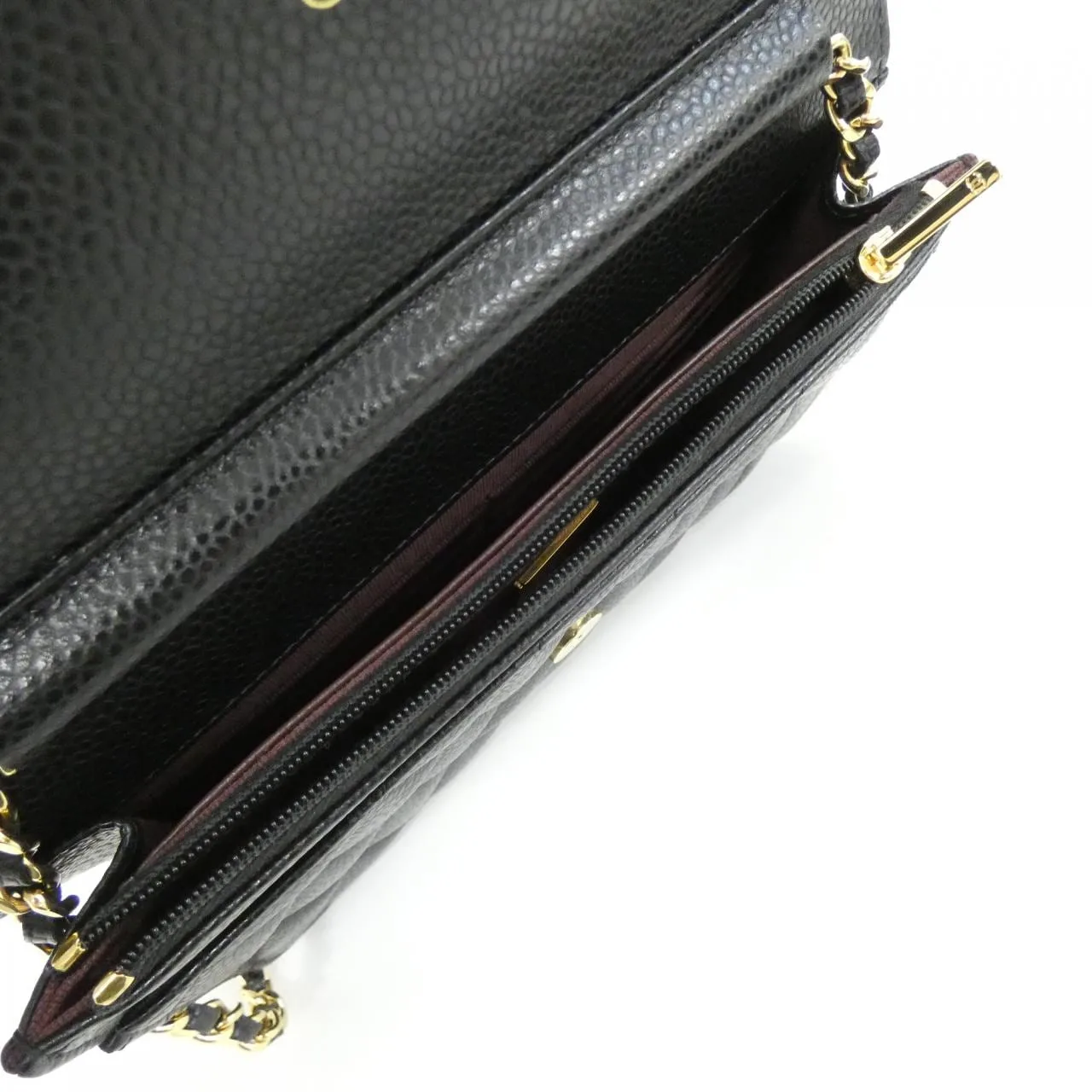 CHANEL Timeless Classic AP0250 Wallet Grained Calfskin 黑色 荔枝紋牛皮 中古品A - 縮圖 6