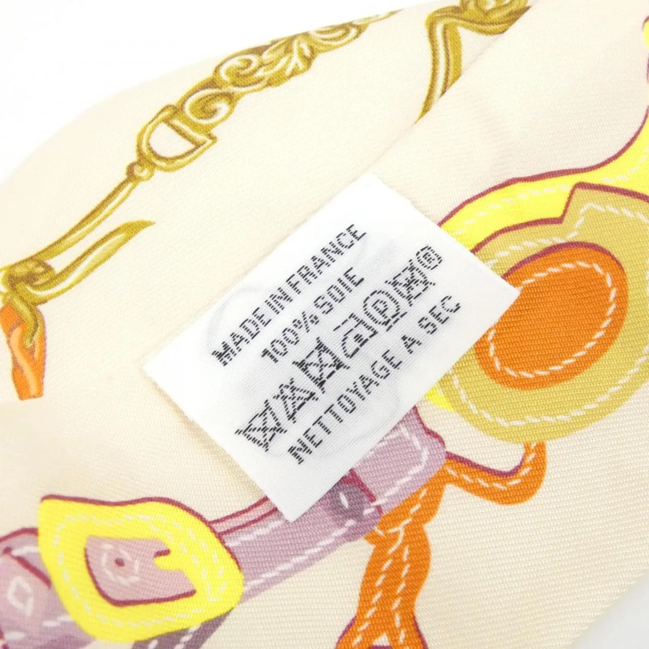 HERMES 063940S Scarf 黑色 中古品A - 縮圖 3