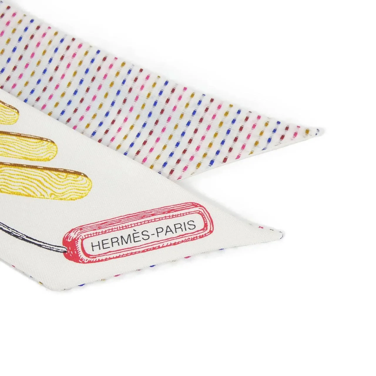 HERMES 853954S Scarf 白色 中古品A - 縮圖 2