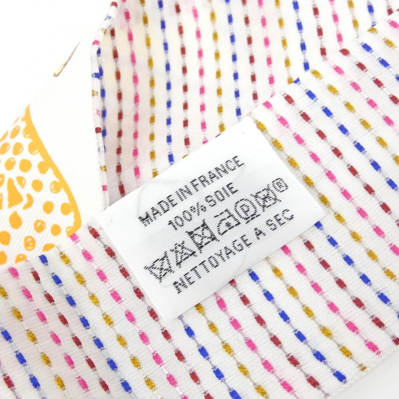 HERMES 853954S Scarf 白色 中古品A - 縮圖 3