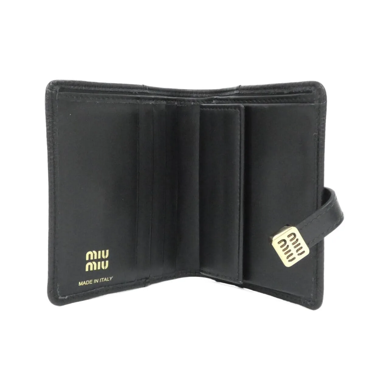 MIU MIU 5MV204 Wallet Black Rank A - Thumbnail 4
