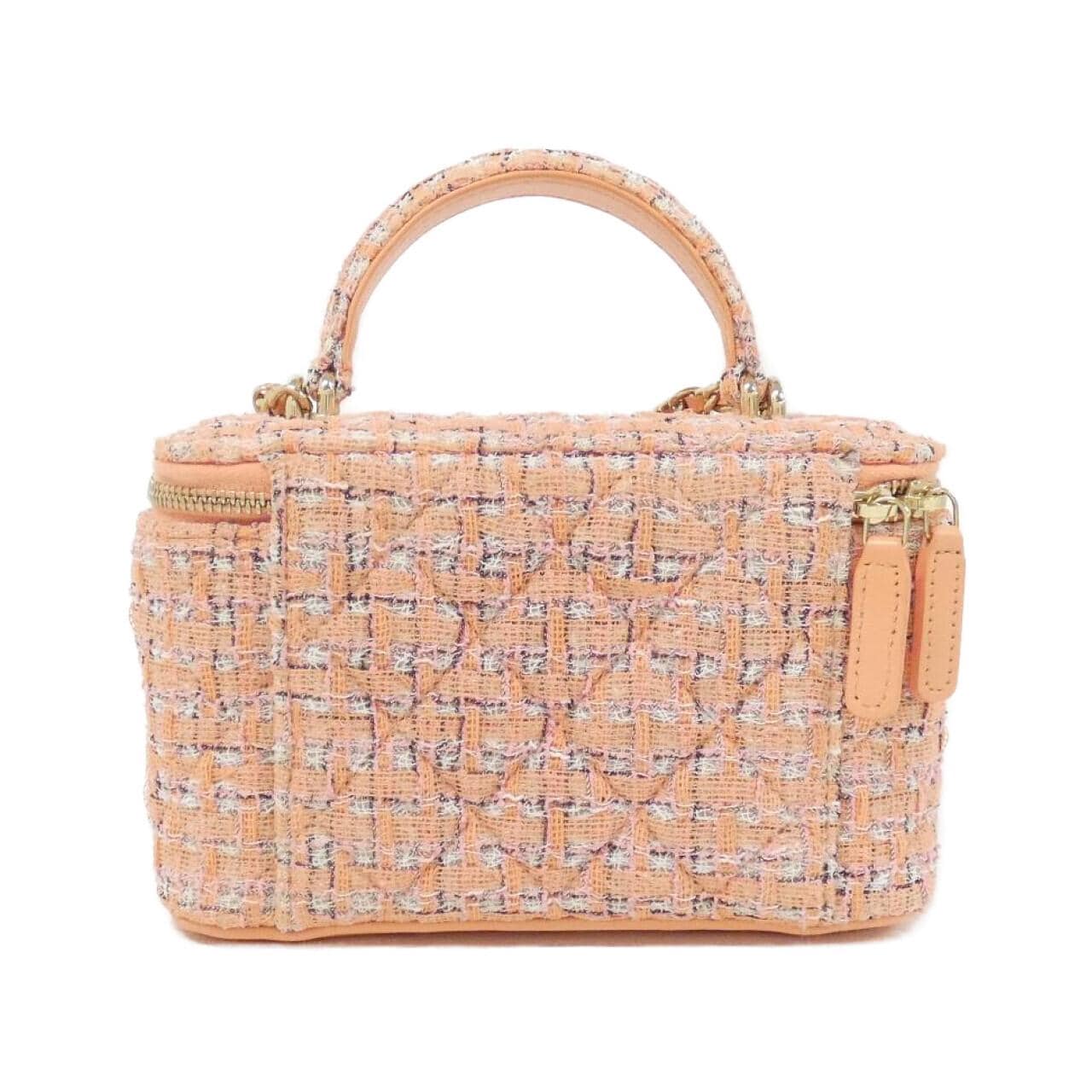 CHANEL Timeless Classic AP2199 Handbag Tweed Pink Tweed - Thumbnail 2