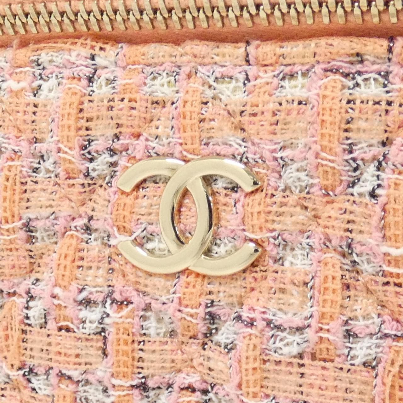 CHANEL Timeless Classic AP2199 Handbag Tweed Pink Tweed - Thumbnail 4