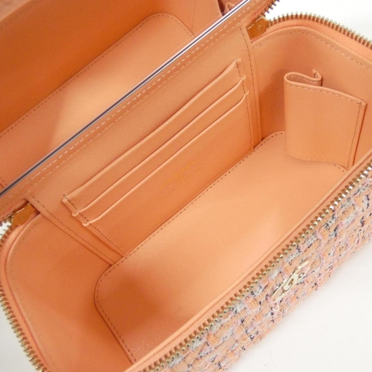 CHANEL Timeless Classic AP2199 Handbag Tweed Pink Tweed - Thumbnail 9