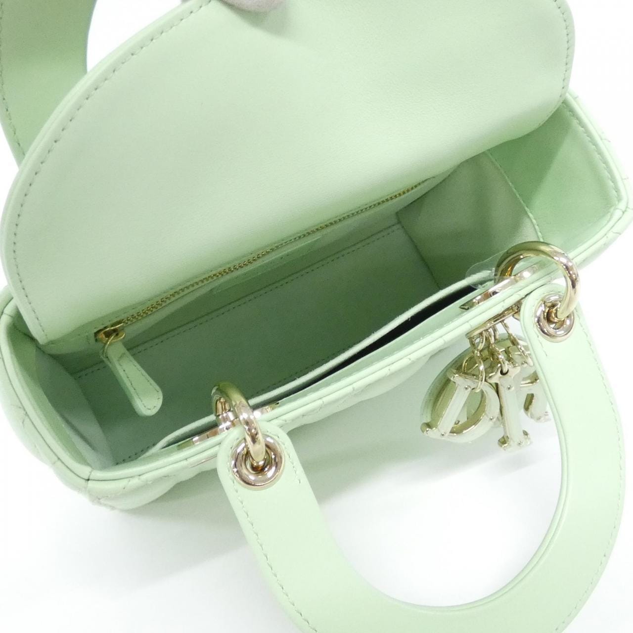 DIOR Lady Dior M0531ONII Shoulder Bag Lambskin 黑色 羊皮 中古品A - 縮圖 8