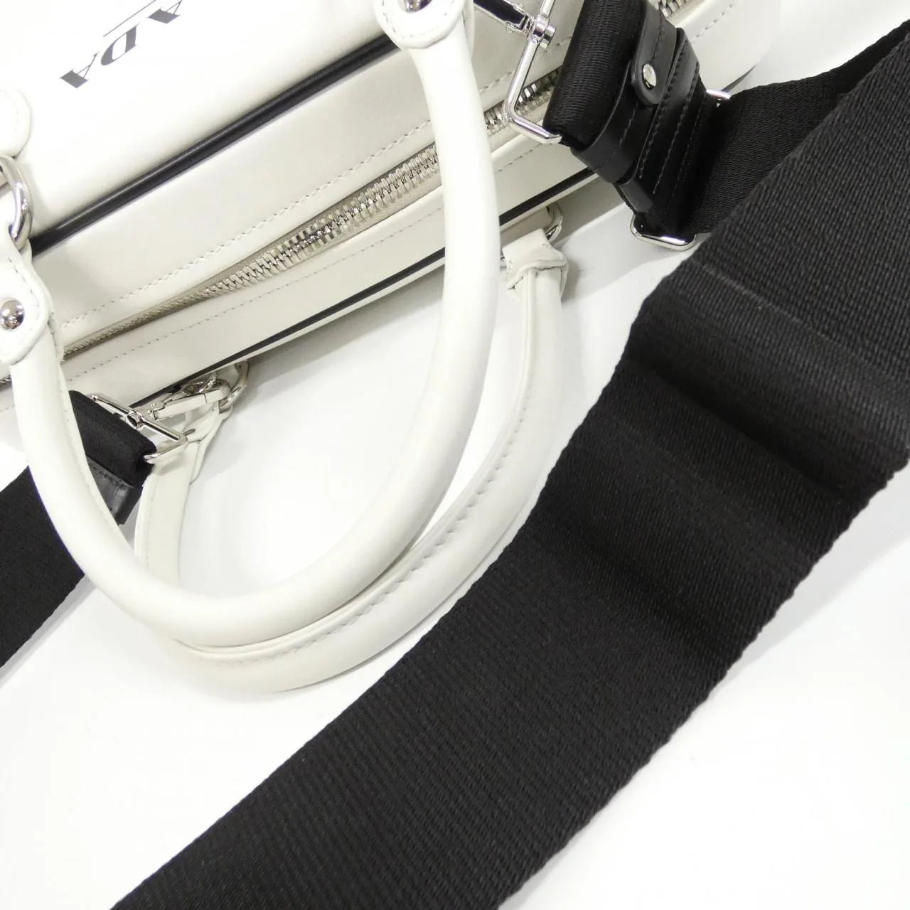 PRADA 1BB074 Boston 黑色 中古品A - 縮圖 6