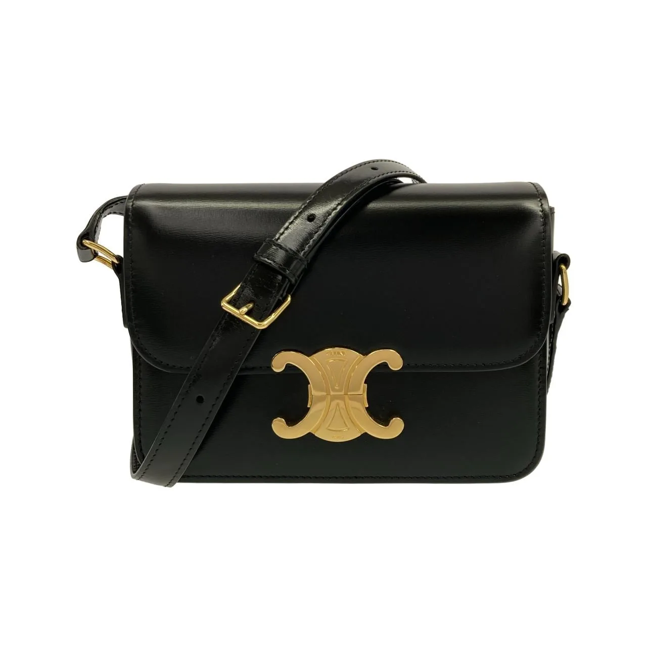 CELINE Triomphe 188423BF4 Shoulder Black