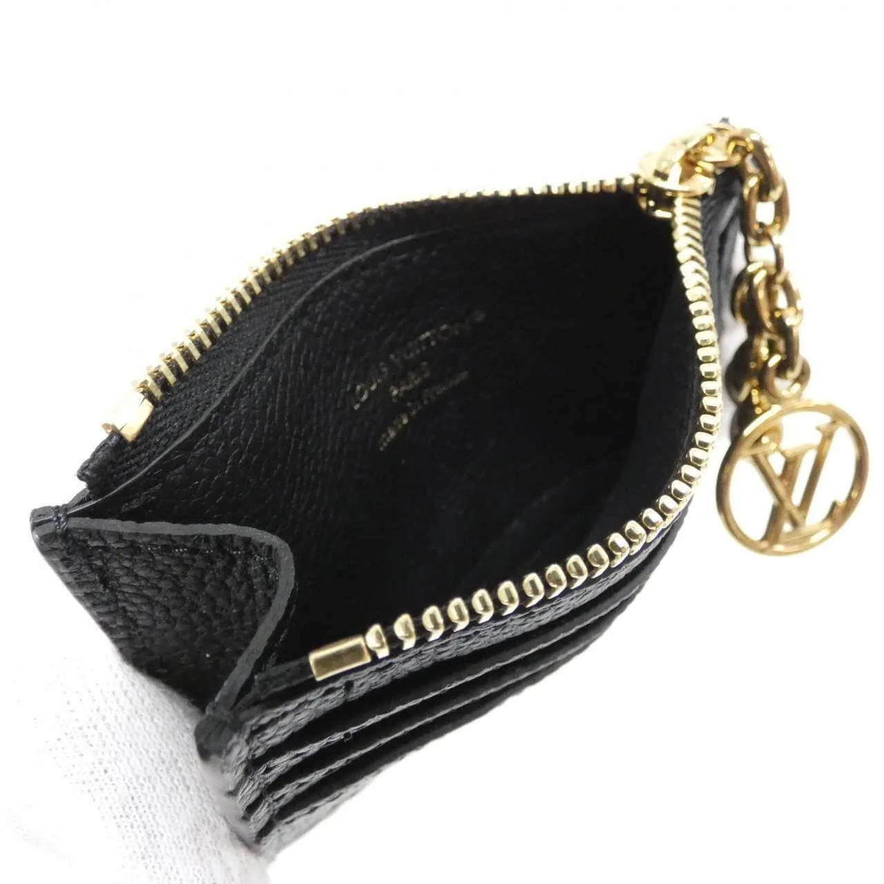 LOUIS VUITTON M82639 Coin Case Monogram 黑色 Monogram 中古品A - 縮圖 4