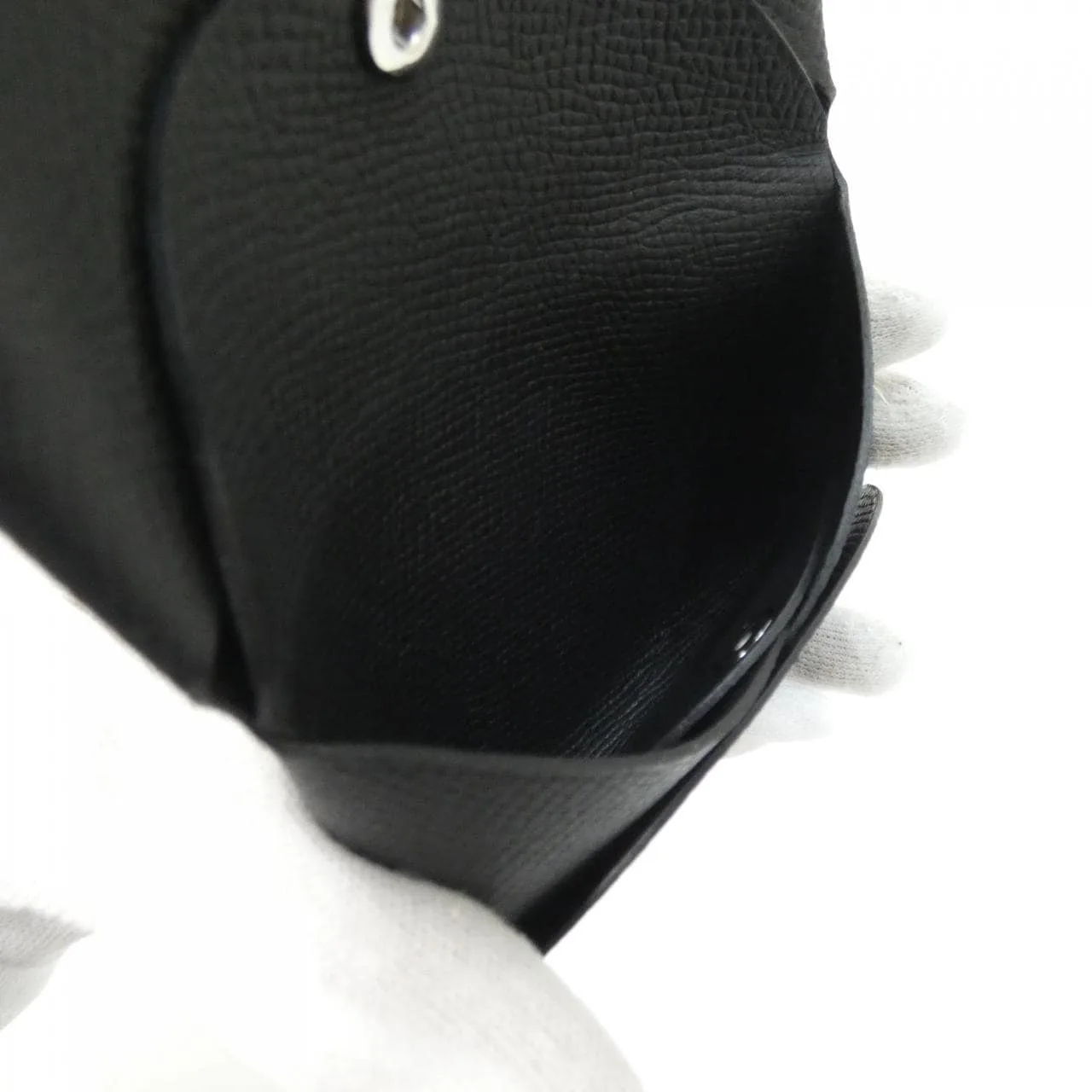 HERMES 083035CK Coin Case Epsom Black Epsom Leather Rank A - Thumbnail 3