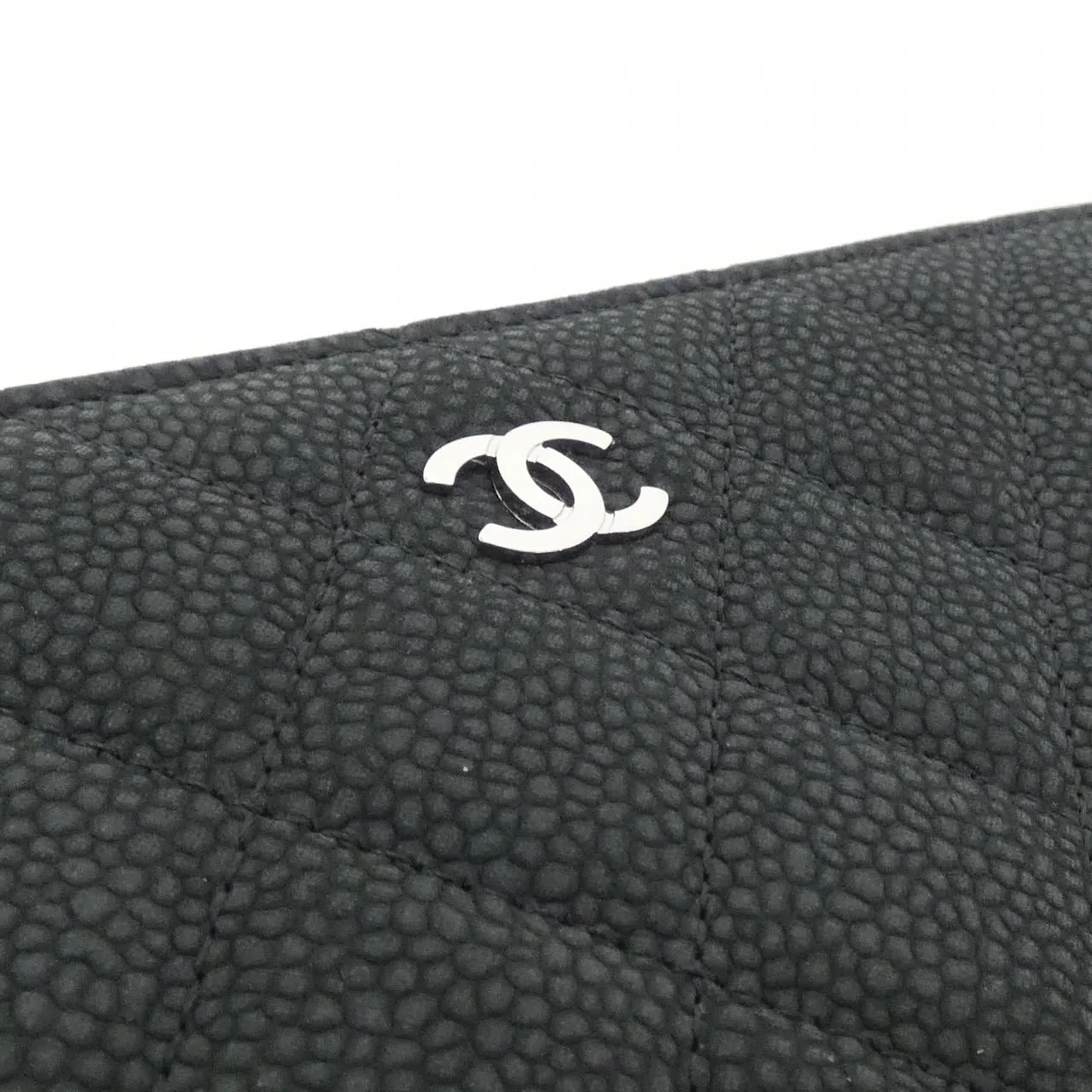 CHANEL Timeless Classic 48982 Wallet Caviar Leather 黑色 Caviar Leather 中古品A - 縮圖 4