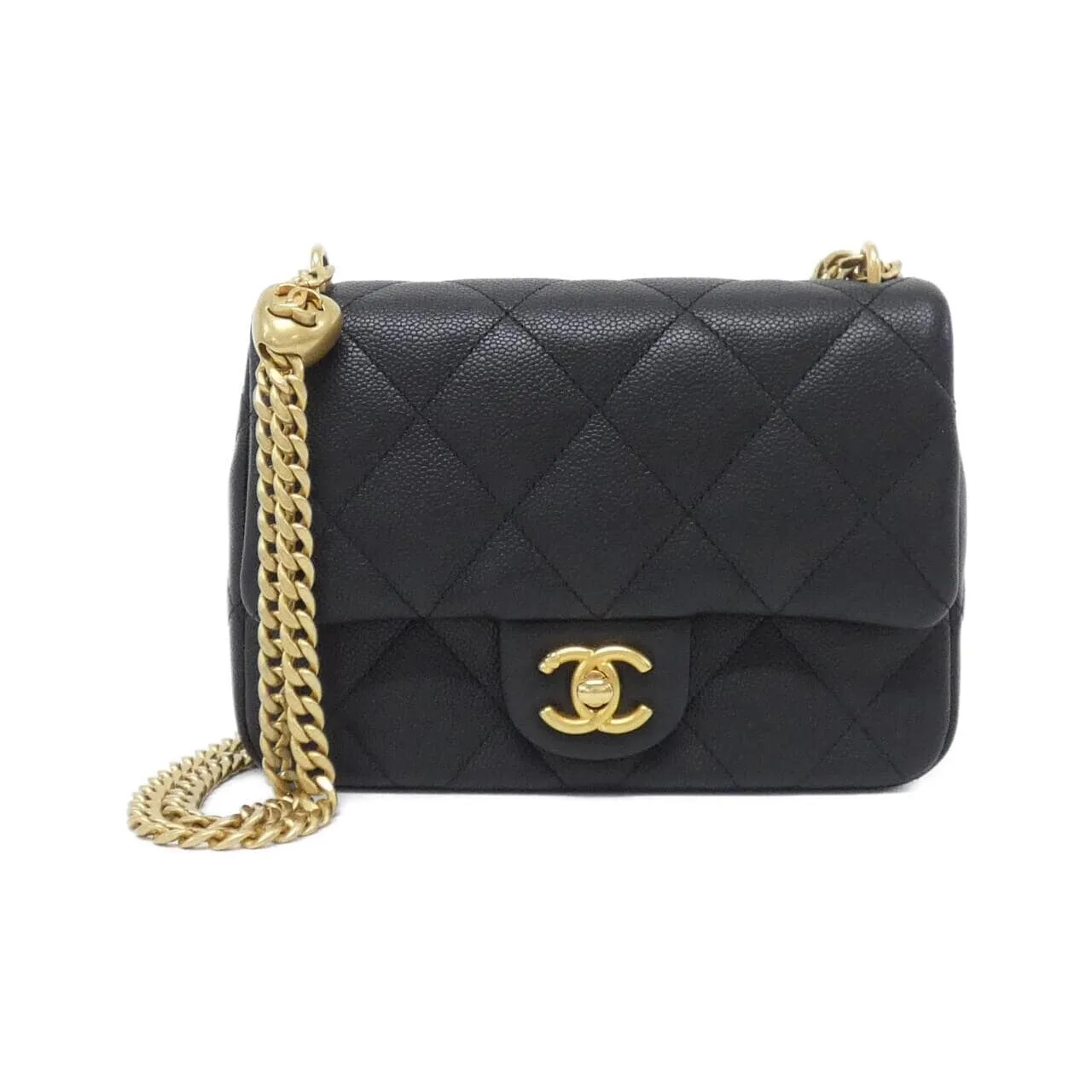 CHANEL Chanel 22 AS3829 Shoulder Grained Calfskin Black