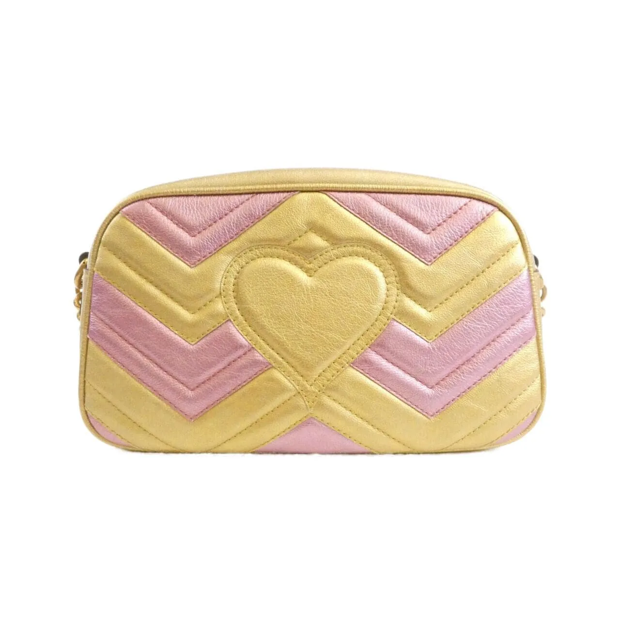 GUCCI Marmont 447632 Shoulder Leather Gold Leather Rank A - Thumbnail 2