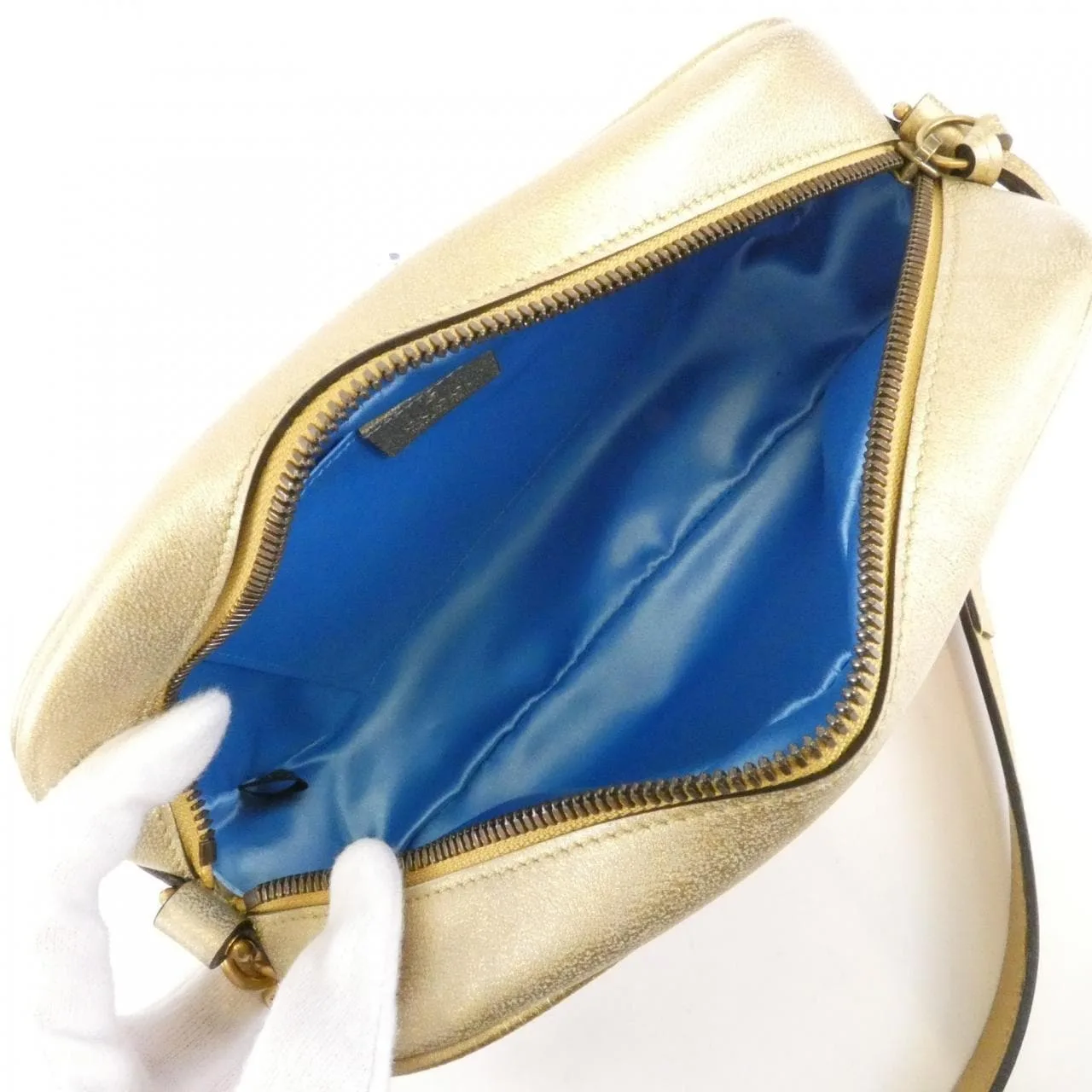 GUCCI Marmont 447632 Shoulder Leather Gold Leather Rank A - Thumbnail 7