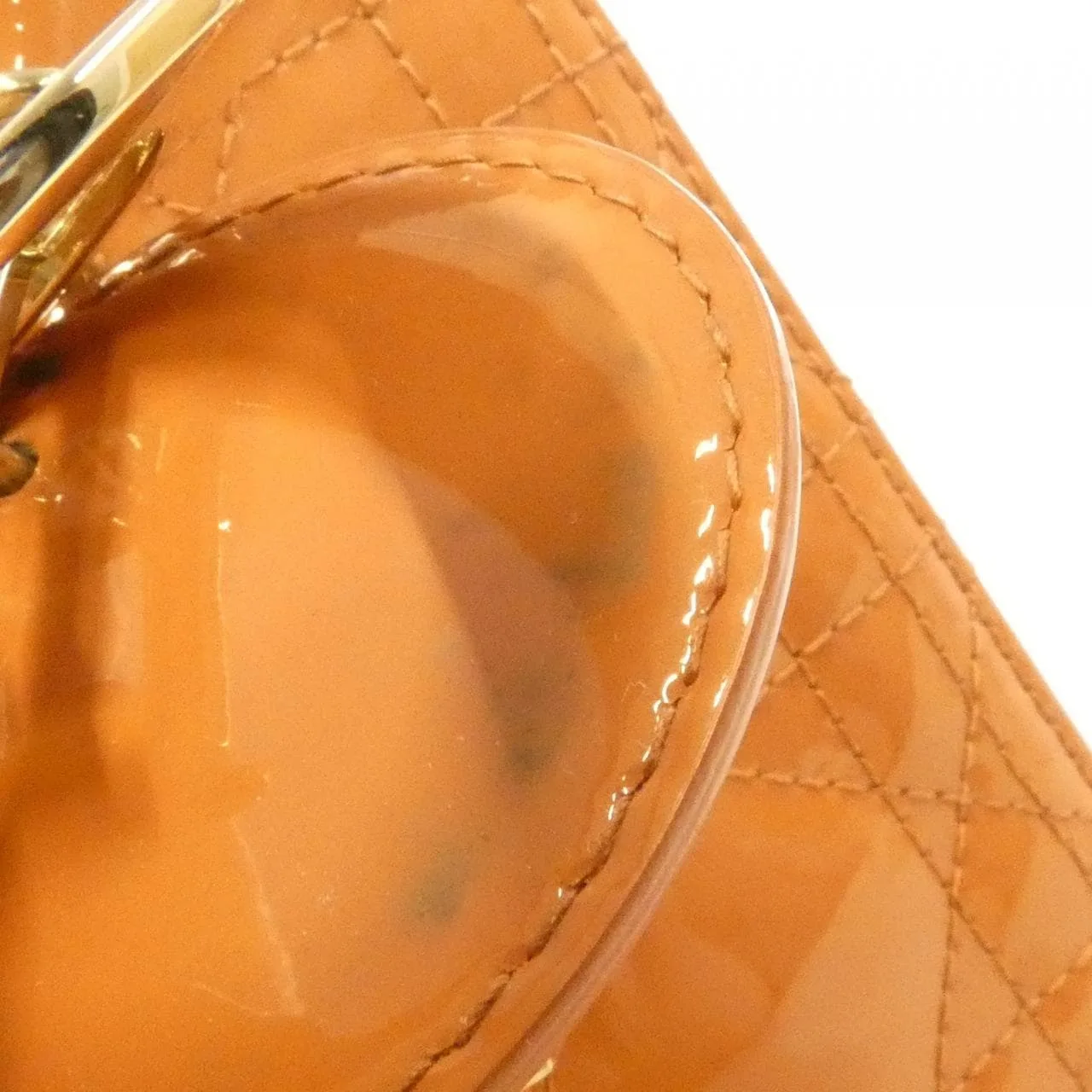 DIOR Lady Dior M0565OWCB Handbag Patent Leather 黑色 漆皮 中古品A - 縮圖 5