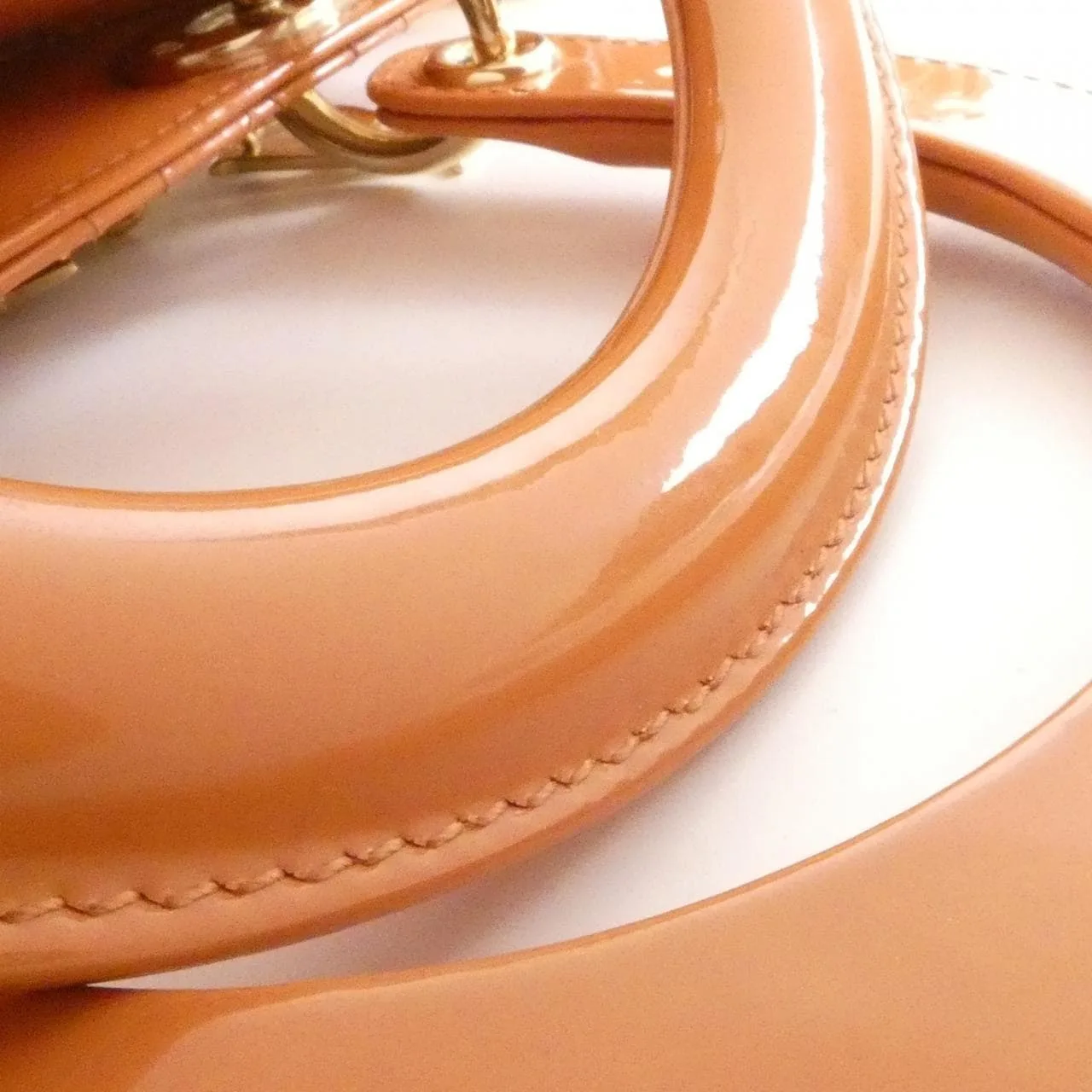 DIOR Lady Dior M0565OWCB Handbag Patent Leather 黑色 漆皮 中古品A - 縮圖 7