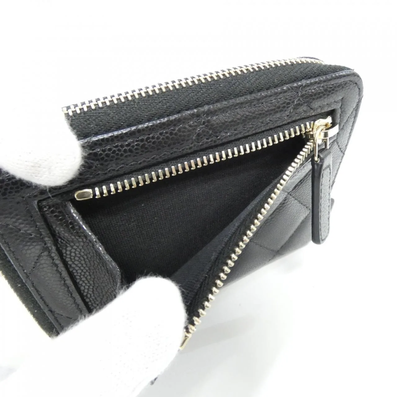 CHANEL Timeless Classic AP4652 Wallet Grained Calfskin Black Grained Calfskin Rank A - Thumbnail 4